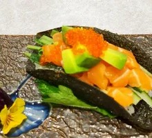 Salmon Avocado Hand Roll