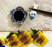 Fresh carp roe sashimi