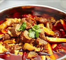 Tendon and Brain Hot Pot