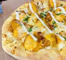 Golden Yolk Chicken Pizza