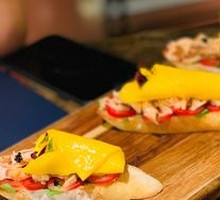 Smoked Salmon Mango Bûche