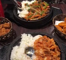 Black Pepper Beef Steak Stone Plate Rice