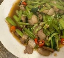 Stir-fried Water Celery with Pork