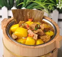 Potato and Beef Brisket Bucket Rice