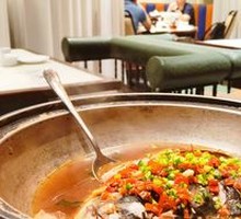 Steamed Fish Head with Spicy Pickled Chili