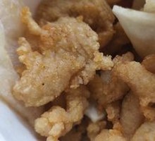 Chicken Strips with Rice Cake