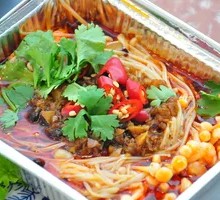 Aluminum-Wrapped Garlic Enoki Mushrooms