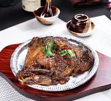 Grilled Halibut Head