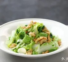 Oil渣 Braised Napa Cabbage