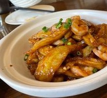 Shrimp and Eggplant Stew