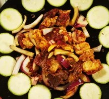 Stewed Pork Belly Salad