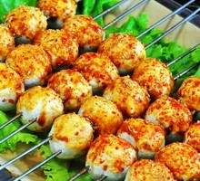 Charcoal-Grilled Fish Balls