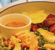 Pan-Seared Beef with Nuts and Rice Bowl