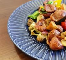 美式香肠蔬菜烤盘