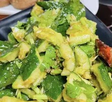 Cucumber with Knife-Pressed Style