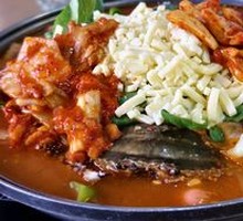 Seafood Rice Cake Cheese Hot Pot