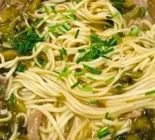 Sour Cabbage and Pork Noodle Soup