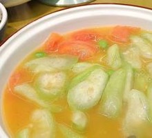 Snow Peas with Loofah