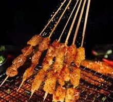 Charcoal-Grilled Beef Fat Skewers