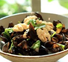 Walnut and Organic Wood Ear Mushroom Salad