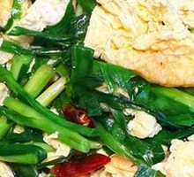 Stir-fried Eggs with Leeks