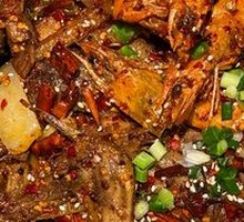 Dry Pot Duck Head, Duck Legs, Duck Wings, and Shrimp