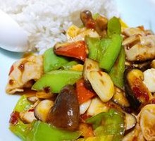 Fatty Intestine Rice Bowl