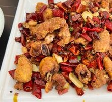 Sichuan-style Pork Intestines and Chicken