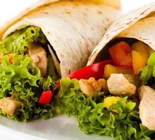 Black Pepper Chicken Breast with Light Vegetables Roll
