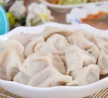 Pork and scallion dumplings