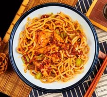 Soy Sauce Chicken Fried Rice Noodles