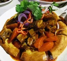 Special Naan Wrapped Meat