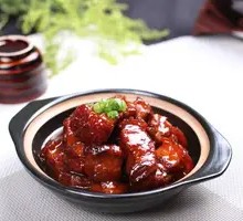 Braised Pork Belly with Baby Bok Choy