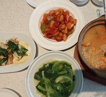 Fresh Shrimp and Scallops Seafood Congee