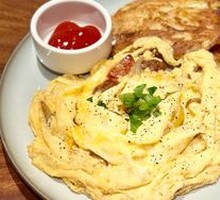 Spanish Sausage Stir-Fried Eggs with Potato Pancakes