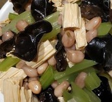 Celery, Tofu Skin, and Peanut Salad