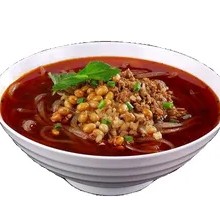 Spicy Rice Noodles with Braised Egg