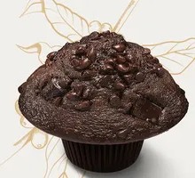 Rich Chocolate Muffin with Mushroom Top