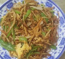 Stir-fried Egg with Green Pepper and Flatbread