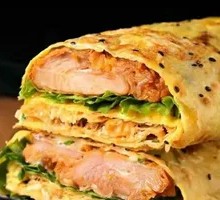 Grilled Chicken Cutlet Pancake