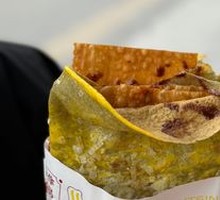 Double Egg Crepe Pancake with Savory Crisp