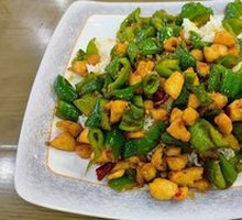 Spicy Chicken Cubes over Rice