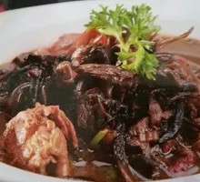 Chicken Stewed with Mushrooms