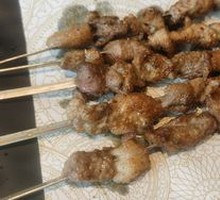 Lamb Skewers on Iron Rods