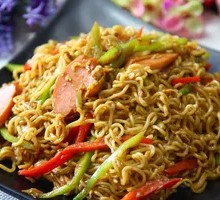 Lao Gan Ma Sausage Fried Noodles
