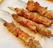 Lamb Skewers on Red Willow Branches