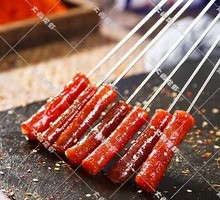 Charcoal-Grilled Sausage Skewers