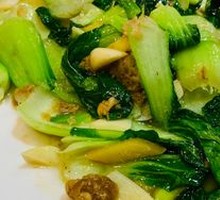 Fried Pork Crumbs with Baby Bok Choy