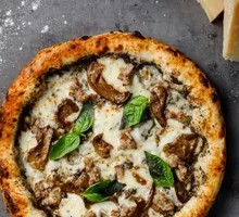 Black Truffle Porcini Meat Sausage Pizza