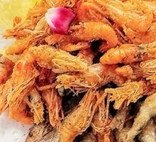 River Shrimp with Small Fish